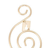 2 Sets Wall Candle Holder Foldable European Style Swirl Wrought Iron Wall Hanging Candlestick Holder Home Decoration Gold