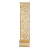 Shelving Solution Wall Sconce Candle Holder Gold Hollow Carved Exquisite Details Metal Wall Candle Holder for Bedrooms In Australia - Darrahopens
