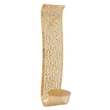 Shelving Solution Wall Sconce Candle Holder Gold Hollow Carved Exquisite Details Metal Wall Candle Holder for Bedrooms In Australia - Darrahopens