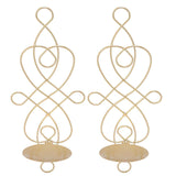 2 Sets Iron Wall Candle Sconce Holder Foldable Deformation Resistance Innovative Wall Candle Holder for Bedroom Dining Room Gold In Australia - Darrahopens