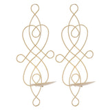 2 Sets Iron Wall Candle Sconce Holder Foldable Deformation Resistance Innovative Wall Candle Holder for Bedroom Dining Room Gold In Australia - Darrahopens
