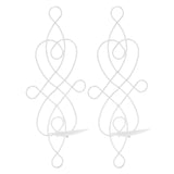 2 Sets Iron Wall Candle Sconce Holder Foldable Deformation Resistance Innovative Wall Candle Holder for Bedroom Dining Room White
