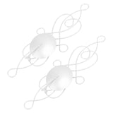 2 Sets Iron Wall Candle Sconce Holder Foldable Deformation Resistance Innovative Wall Candle Holder for Bedroom Dining Room White