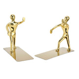 Stainless Steel Man Bookends Prevent Slipping Kung Fu Man Bookends for Home Decoration for Home Office In Australia - Darrahopens