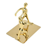 Stainless Steel Man Bookends Prevent Slipping Kung Fu Man Bookends for Home Decoration for Home Office In Australia - Darrahopens