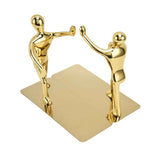 Stainless Steel Man Bookends Prevent Slipping Kung Fu Man Bookends for Home Decoration for Home Office In Australia - Darrahopens