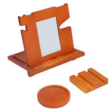 Wood Mobile Phone Base Multifunctional Durable Watch Glasses Key Storage Bracket Desktop Organizer In Australia - Darrahopens