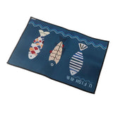 Floor Mat Prevent Slip Wearable Comfortable Cute Pattern Kitchen Pad for Living Room Bathroom Doorway Fish 40x60cm / 15.8x23.6in In Australia - Darrahopens