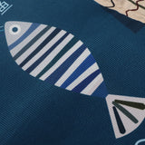 Floor Mat Prevent Slip Wearable Comfortable Cute Pattern Kitchen Pad for Living Room Bathroom Doorway Fish 40x60cm / 15.8x23.6in