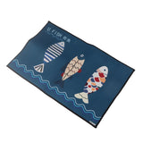 Floor Mat Prevent Slip Wearable Comfortable Cute Pattern Kitchen Pad for Living Room Bathroom Doorway Fish 40x60cm / 15.8x23.6in