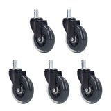 5 Pcs Chair Rotate Wheel 3in 360 Degree Noise Free Scratch Resistant Straight Chair Caster for Office In Australia - Darrahopens