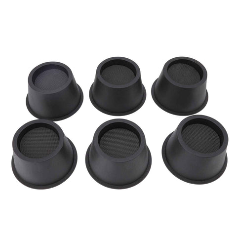 6Pcs Furniture Risers Round Plastic Furniture Lift Riser for Bed Table Couch Black 2.8in In Australia - Darrahopens