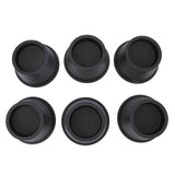 6Pcs Furniture Risers Round Plastic Furniture Lift Riser for Bed Table Couch Black 2.8in