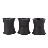 6Pcs Furniture Risers Round Plastic Furniture Lift Riser for Bed Table Couch Black 2.8in
