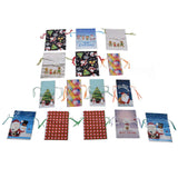 15 Pcs Christmas Drawstring Gift Bags Drawstring Packing Pouches Favors Bags for Christmas Festival Party In Australia - Darrahopens