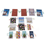 15 Pcs Christmas Drawstring Gift Bags Drawstring Packing Pouches Favors Bags for Christmas Festival Party In Australia - Darrahopens
