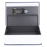Book Shaped Steel Safe Classic Secret Book Safe Lock Password Type Household Storage BoxBlue In Australia - Darrahopens