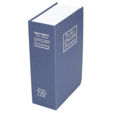 Book Shaped Steel Safe Classic Secret Book Safe Lock Password Type Household Storage BoxBlue