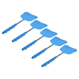 5Pcs Fly Swatter Blue Lightweight Flexible Convenient Thickened Fly Racket with Retractable Rod In Australia - Darrahopens
