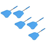 5Pcs Fly Swatter Blue Lightweight Flexible Convenient Thickened Fly Racket with Retractable Rod