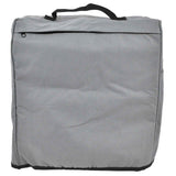 Grill Cover 600D Oxford Fabric Dustproof Barbecue Grill Protector with Zipped Pockets Gray