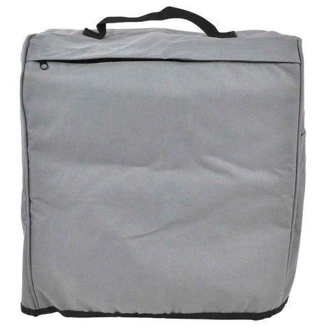 Grill Cover 600D Oxford Fabric Dustproof Barbecue Grill Protector with Zipped Pockets Gray