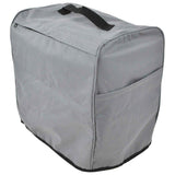 Grill Cover 600D Oxford Fabric Dustproof Barbecue Grill Protector with Zipped Pockets Gray