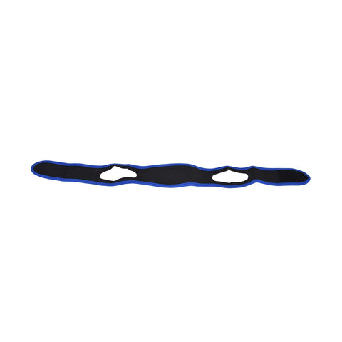 Snoring Stop Belt Adjustable Chin Strap Breathable Nylon Snoring Head Band for Men WomenBlue Black In Australia - Darrahopens