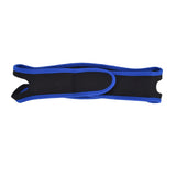 Snoring Stop Belt Adjustable Chin Strap Breathable Nylon Snoring Head Band for Men WomenBlue Black In Australia - Darrahopens