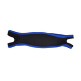 Snoring Stop Belt Adjustable Chin Strap Breathable Nylon Snoring Head Band for Men WomenBlue Black