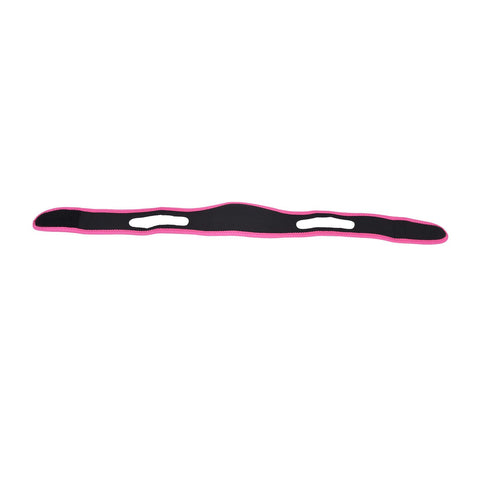 Snoring Stop Belt Adjustable Chin Strap Breathable Nylon Snoring Head Band for Men WomenRed Black In Australia - Darrahopens