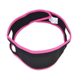 Snoring Stop Belt Adjustable Chin Strap Breathable Nylon Snoring Head Band for Men WomenRed Black In Australia - Darrahopens