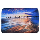Household Bathroom Floor Carpet Water Absorption Anti Slip Flannel Mat for Door Toilet40x60cm
