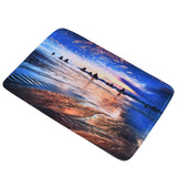 Household Bathroom Floor Carpet Water Absorption Anti Slip Flannel Mat for Door Toilet50x80cm