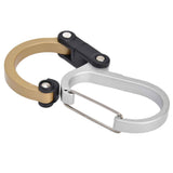 D Type Carabiner Multifunctional Aluminum Alloy Portable Stroller Carabiner for Traveling Camping HikingGold In Australia - Darrahopens