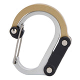 D Type Carabiner Multifunctional Aluminum Alloy Portable Stroller Carabiner for Traveling Camping HikingGold In Australia - Darrahopens