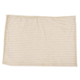 Flannel Throw Blanket Plush Fluffy Light Breathable Fine Workmanship Stylish Simple Soft BlanketBeige In Australia - Darrahopens