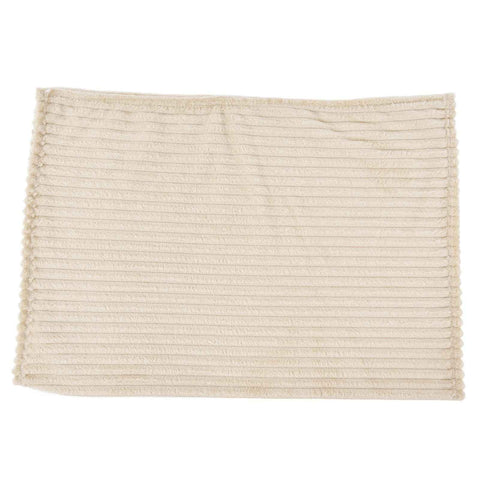 Flannel Throw Blanket Plush Fluffy Light Breathable Fine Workmanship Stylish Simple Soft BlanketBeige In Australia - Darrahopens