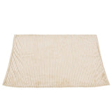 Flannel Throw Blanket Plush Fluffy Light Breathable Fine Workmanship Stylish Simple Soft BlanketBeige In Australia - Darrahopens