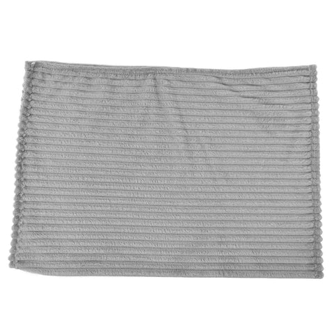 Flannel Throw Blanket Plush Fluffy Light Breathable Fine Workmanship Stylish Simple Soft BlanketGrey In Australia - Darrahopens