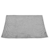 Flannel Throw Blanket Plush Fluffy Light Breathable Fine Workmanship Stylish Simple Soft BlanketGrey