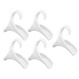 5Pcs Purse Door Hanger Bag Arc Closet Hanger Hook for Satchel Coat Haversack Belt StorageWhite
