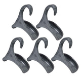 5Pcs Purse Door Hanger Bag Arc Closet Hanger Hook for Satchel Coat Haversack Belt StorageGrey In Australia - Darrahopens
