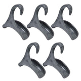 5Pcs Purse Door Hanger Bag Arc Closet Hanger Hook for Satchel Coat Haversack Belt StorageGrey In Australia - Darrahopens