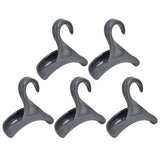 5Pcs Purse Door Hanger Bag Arc Closet Hanger Hook for Satchel Coat Haversack Belt StorageGrey
