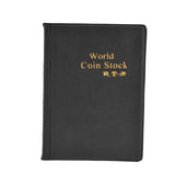 Coin Collection Book 120 PVC Pockets PU Cover Transparent Design Soft Highly Durable Clear Texture Coin AlbumBlack In Australia - Darrahopens