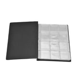 Coin Collection Book 120 PVC Pockets PU Cover Transparent Design Soft Highly Durable Clear Texture Coin AlbumBlack In Australia - Darrahopens