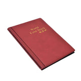 Coin Collection Book 120 PVC Pockets PU Cover Transparent Design Soft Highly Durable Clear Texture Coin AlbumRed In Australia - Darrahopens