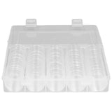 Coin Holder 100 Pieces Storage Plastic Transparent Coin Storage Box with Coin Capsules for Coin Collection Exhibition In Australia - Darrahopens