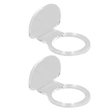 2Pcs Small Ball Stand Acrylic Sturdy Durable High Stability Sport Ball Display Rack for Tennis Softball BaseballTransparent